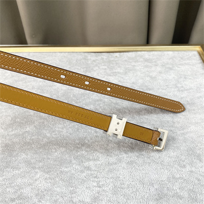 H**mes pop h guillochee 15 belt 15mm cowhide brown