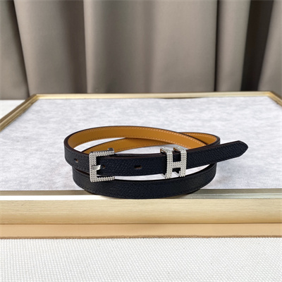 H**mes pop h guillochee 15 belt 15mm cowhide black