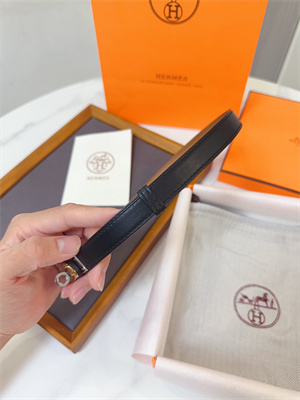 H**mes kelly 18 belt cowhide leather gold hardware black/brown