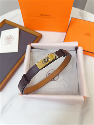 H**mes kelly 18 belt cowhide leather gold hardware burgundy/brown