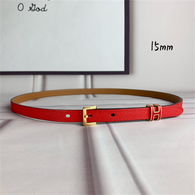 H**mes pop h 15 belt empsom leather red/brown