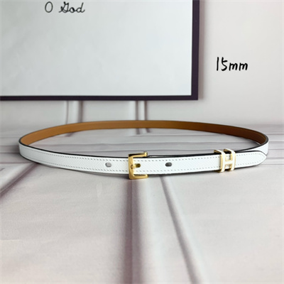 H**mes pop h 15 belt empsom leather white/brown