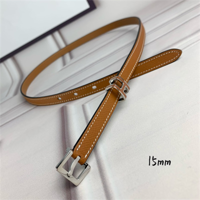 H**mes pop h 15 belt empsom leather brown