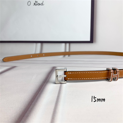 H**mes pop h 15 belt empsom leather brown