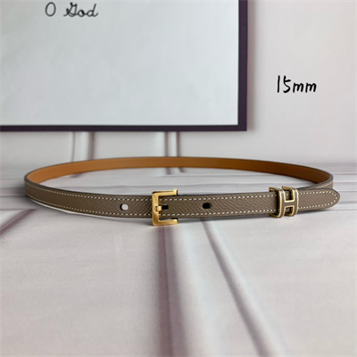 H**mes pop h 15 belt empsom leather etoupe/brown
