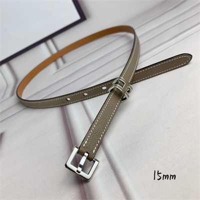 H**mes pop h 15 belt empsom leather etoupe/brown