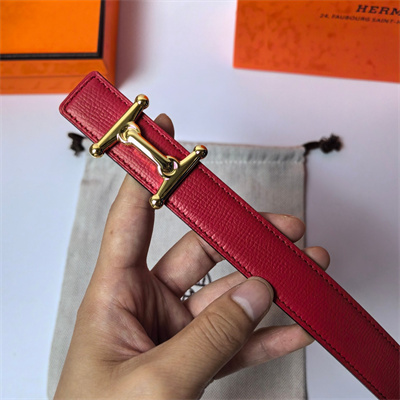 H**mes mors h belt buckle & reversible epsom leather gold hardware strap 25mm red/black