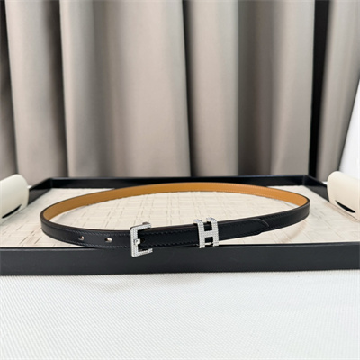 H**mes pop h guillochee 15 belt cowhide silver tone hardware black/brown