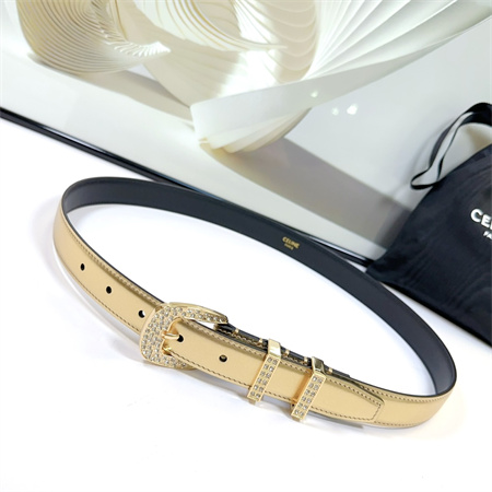 Ce**e belt 25mm calfskin in gold color