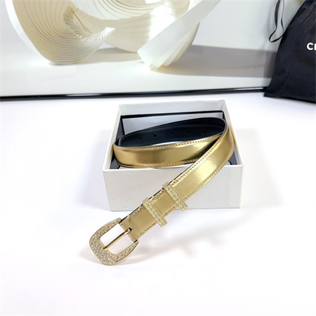 Ce**e belt 25mm calfskin in gold color