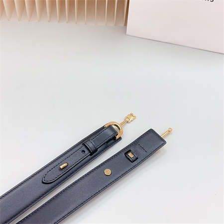 Ce**e belt 30mm in calfskin gold tone buckle black