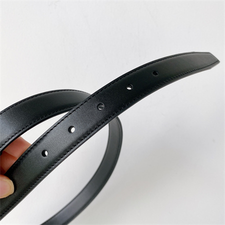 Ce**e triomphe belt 25mm in calfskin gold tone buckle black