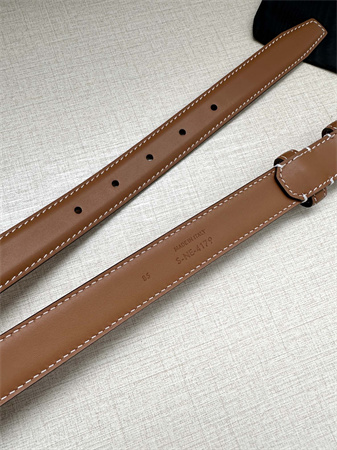 Ce**e triomphe belt 25mm in calfskin aged gold tone buckle brown