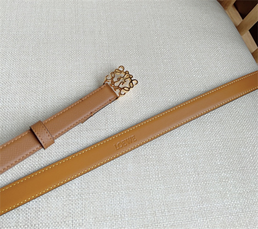 L0ew* belt in calfskin 20mm gold hardware brown