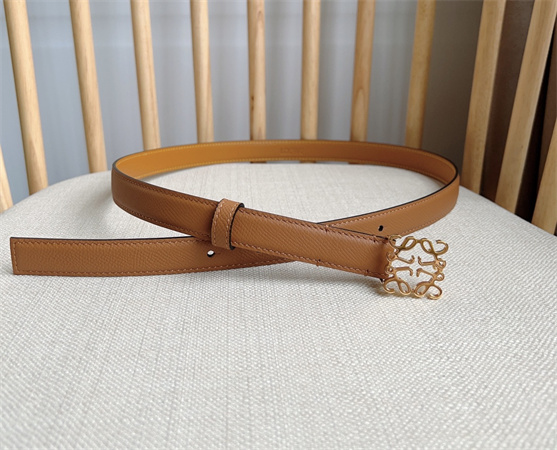 L0ew* belt in calfskin 20mm gold hardware brown