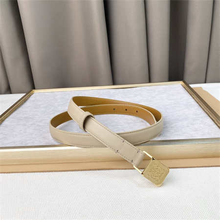 L0ew* belt in calfskin 20mm gold hardware beige