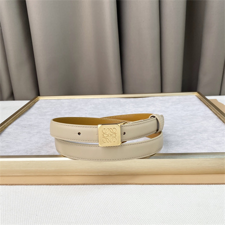 L0ew* belt in calfskin 20mm gold hardware beige