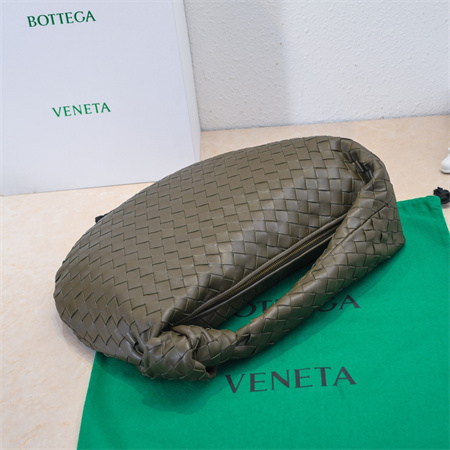 BV Small Jodie In Lambskin Leather Kaki Color