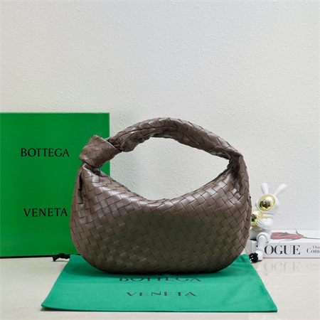 BV Small Jodie In Lambskin Leather Taupe Grey Color