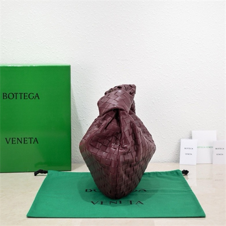 BV Small Jodie In Lambskin Leather Burgundy Color