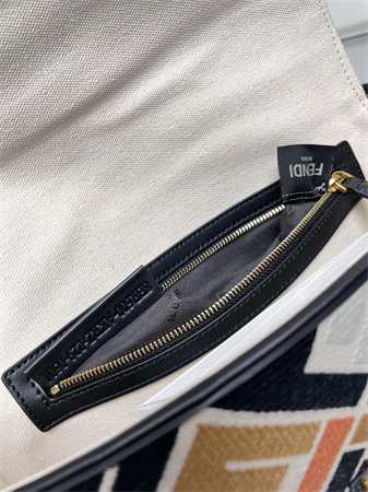 Fen.di Baguette Multicolor FF Canvas Bag