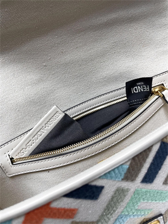 Fen.di Baguette Multicolor FF Canvas Bag
