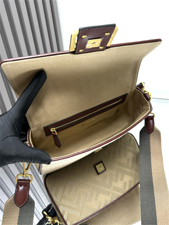 Fen.di Baguette FF Canvas Bag