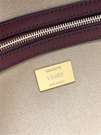 Fen.di Baguette FF Canvas Bag