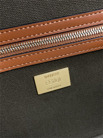 Fen.di Baguette FF Canvas Bag