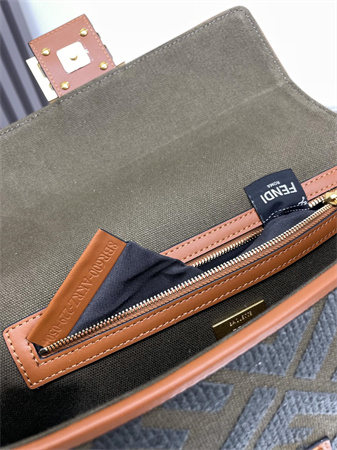 Fen.di Baguette FF Canvas Bag