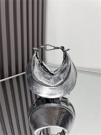 F**digraphy nano leather bag silver/silver