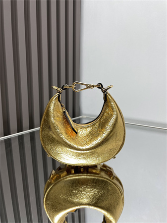 F**digraphy nano leather bag gold