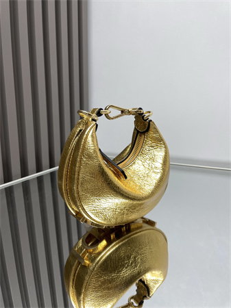 F**digraphy nano leather bag gold