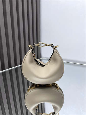 F**digraphy nano leather bag dove grey