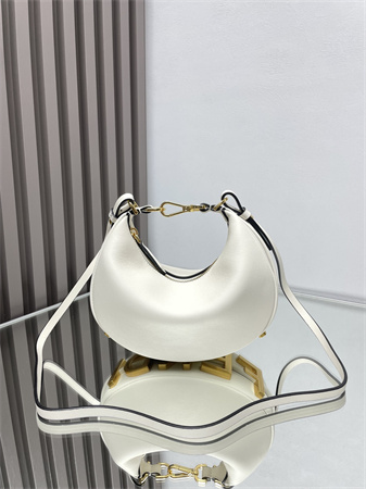 F**digraphy mini leather bag white