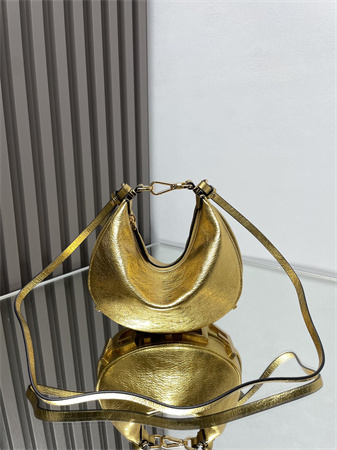 F**digraphy mini leather bag gold