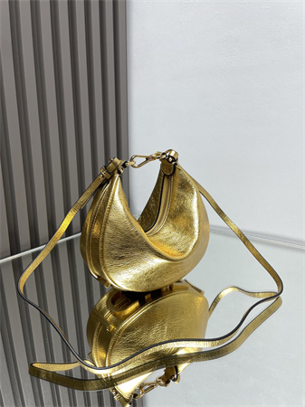 F**digraphy mini leather bag gold