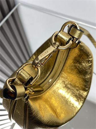 F**digraphy mini leather bag gold