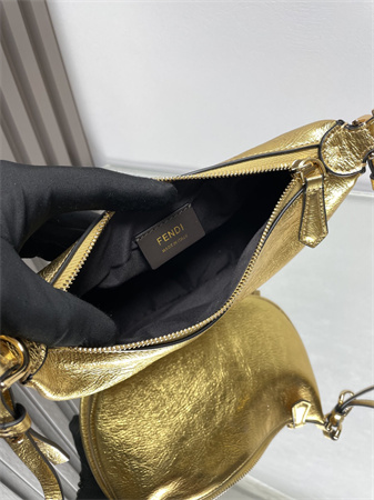 F**digraphy mini leather bag gold