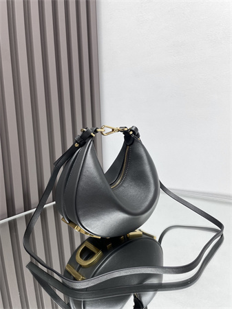 F**digraphy mini leather bag dk grey