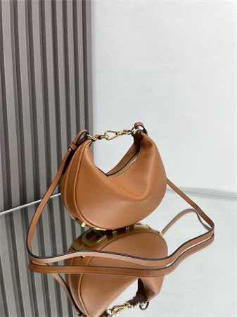 F**digraphy mini leather bag brown