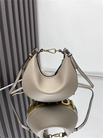 F**digraphy mini leather bag dove grey