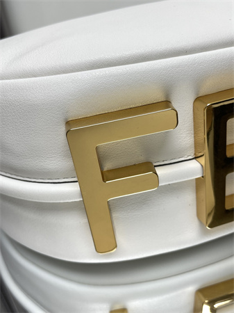 F**digraphy small leather bag white