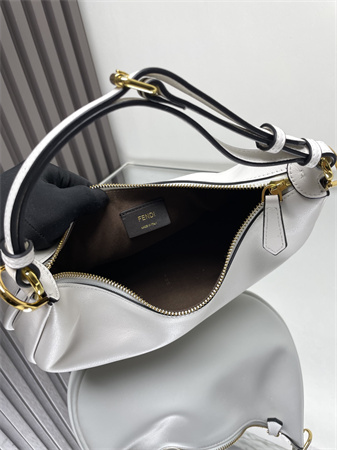 F**digraphy small leather bag white