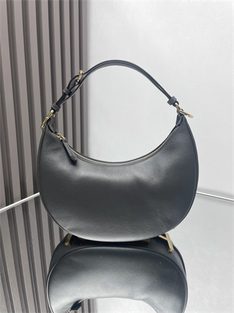 F**digraphy small leather bag dk grey