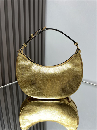 F**digraphy small leather bag gold