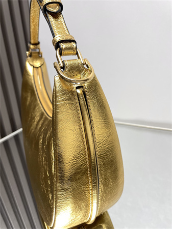 F**digraphy small leather bag gold