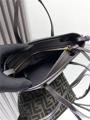 F**di roll mini tote bag ff jacquard