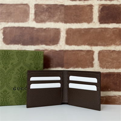 gu.cci brown interior bi-fold wallet S*p*e canvas 768243