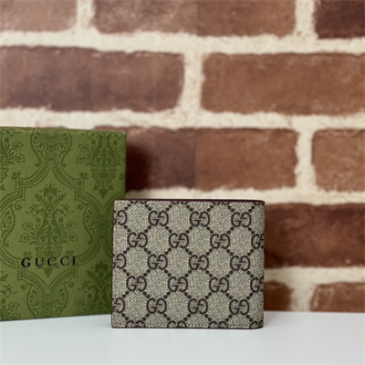 gu.cci bordeaux interior bi-fold wallet S*p*e canvas 768243